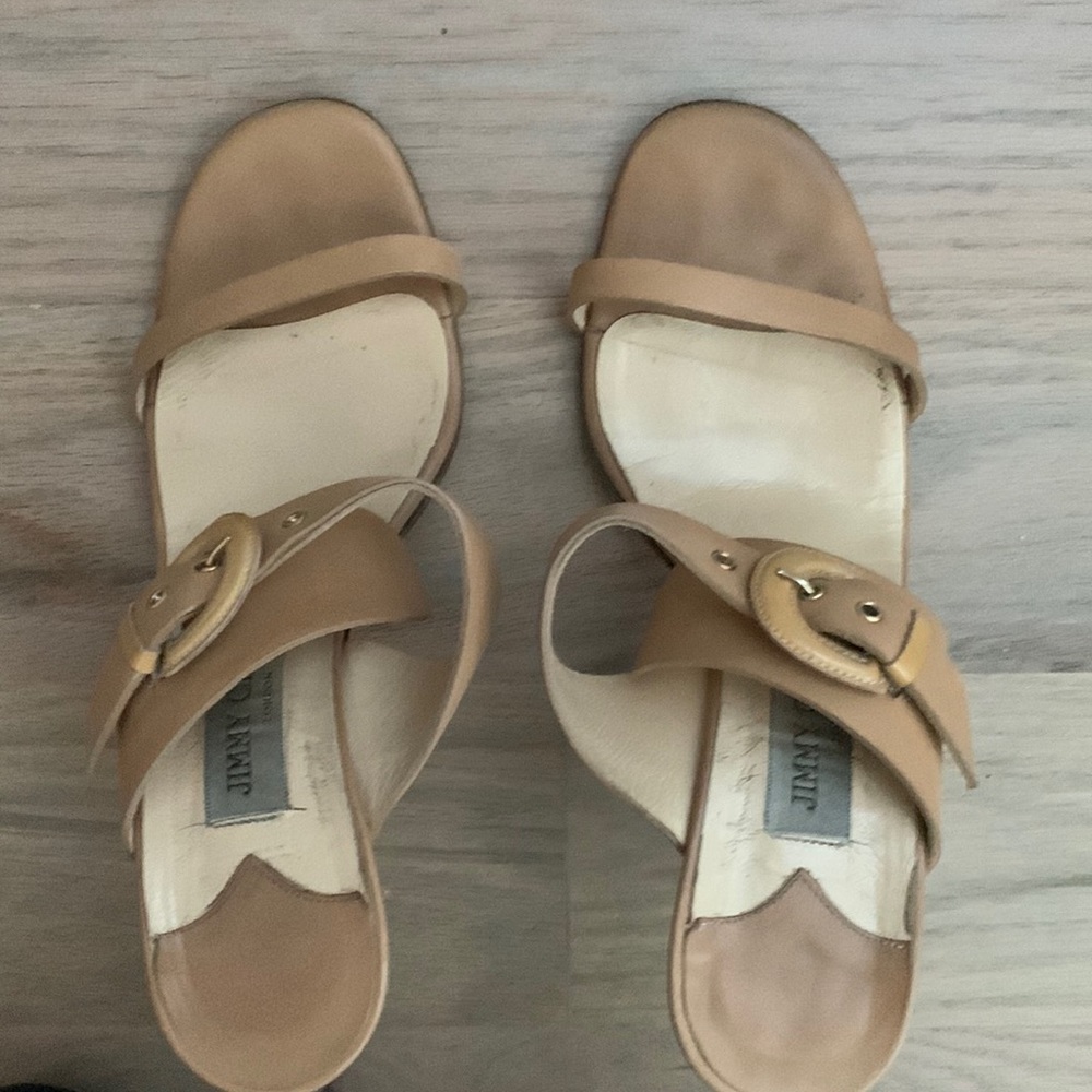 Jimmy choo camel sandals
